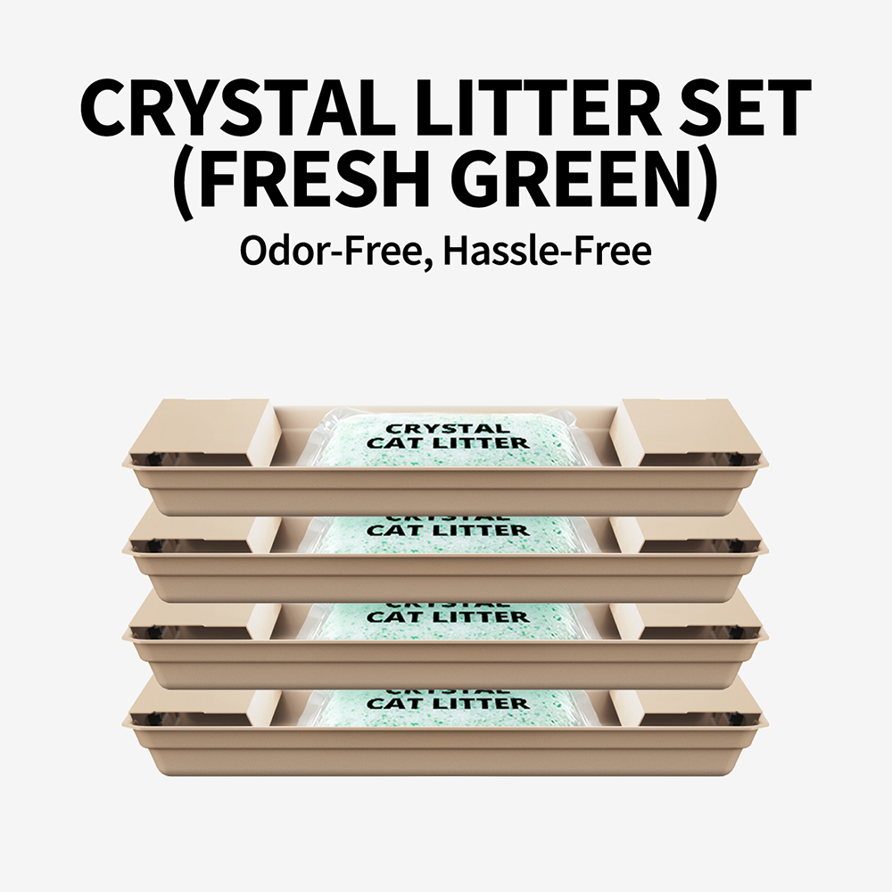 PETKIT Crystal Cat Litter Set (Fresh Green) - 4 Packs - Image 2