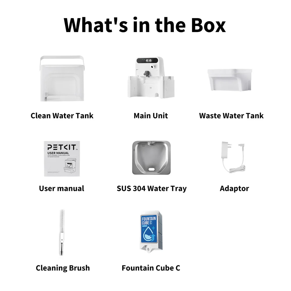 PETKIT Eversweet Ultra With Camera Pet Water Fountain - Grey - Image 3