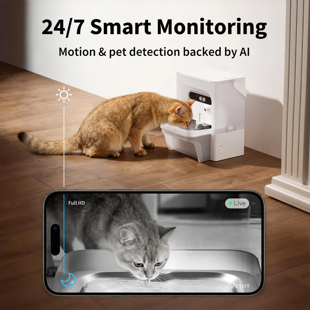 PETKIT Eversweet Ultra With Camera Pet Water Fountain - Grey - Image 5