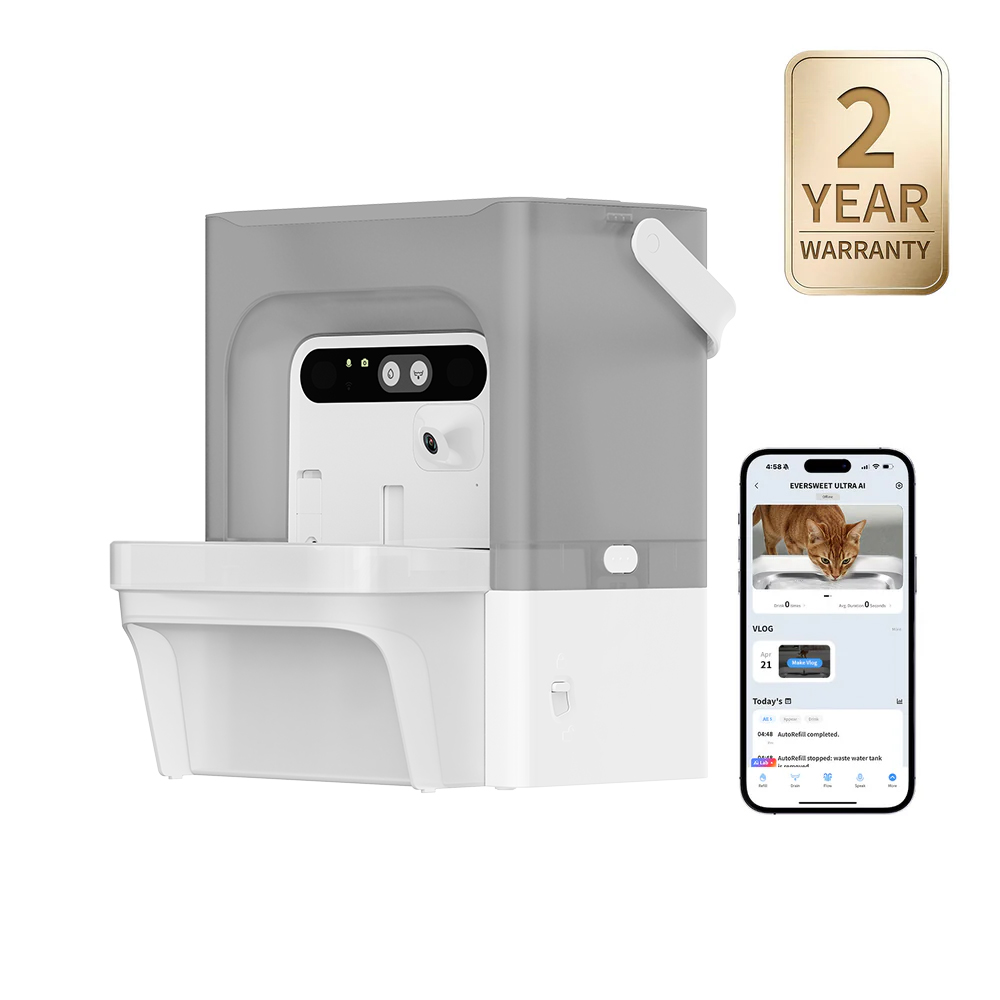PETKIT Eversweet Ultra With Camera Pet Water Fountain - Grey