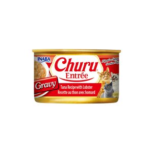 INABA Churu Entree In Gravy Tuna Recipe With Lobster Cat Canned Food 85G USA-313