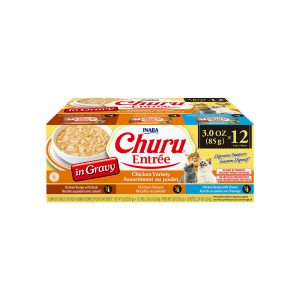 INABA Churu Entree In Gravy Chicken Variety Cat Canned Food 85Gx12 USA-332