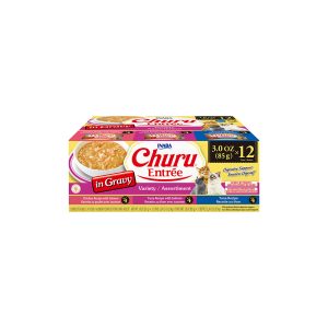 INABA Churu Entree In Gravy Variety Cat Canned Food 85Gx12 USA-333