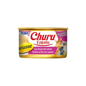 INABA Churu Entree Mousse Tuna Recipe With Salmon Cat Canned Food 85G USA-342
