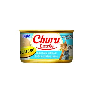 INABA Churu Entree Mousse Chicken Recipe With Cheese Cat Canned Food 85G USA-346