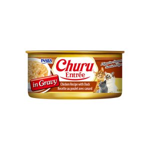 INABA Churu Entree In Gravy Chicken Recipe With Duck Cat Canned Food 156G USA-427