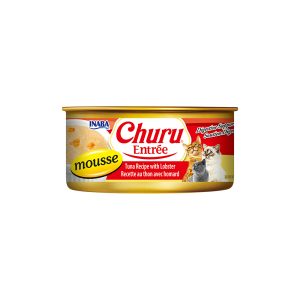 INABA Churu Entree Mousse Tuna Recipe With Lobster Cat Canned Food 156G USA-433