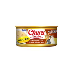 INABA Churu Entree Mousse Chicken Recipe With Duck Cat Canned Food 156G USA-437
