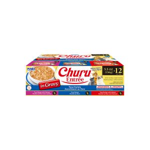 INABA Churu Entree In Gravy Tuna Variety Cat Canned Food 156Gx12 USA-461
