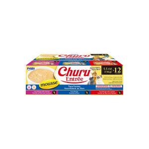 INABA Churu Entree Mousse Tuna Variety Cat Canned Food 156Gx12 USA-471