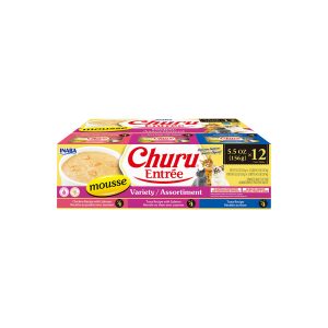 INABA Churu Entree Mousse Variety Cat Canned Food 156Gx12 USA-473