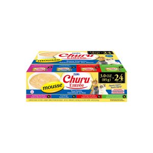 INABA Churu Entree Mousse Tuna Variety Cat Canned Food 85Gx24 USA-374