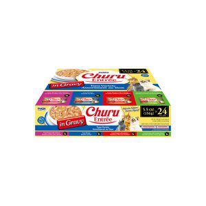 INABA Churu Entree In Gravy Tuna Variety Cat Canned Food 156Gx24 USA-464