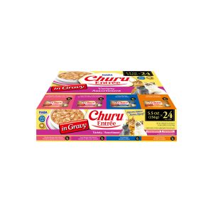 INABA Churu Entree In Gravy Variety Cat Canned Food 156Gx24 USA-466