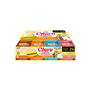 INABA Churu Entree Mousse Chicken Variety Cat Canned Food 156Gx24 USA-475